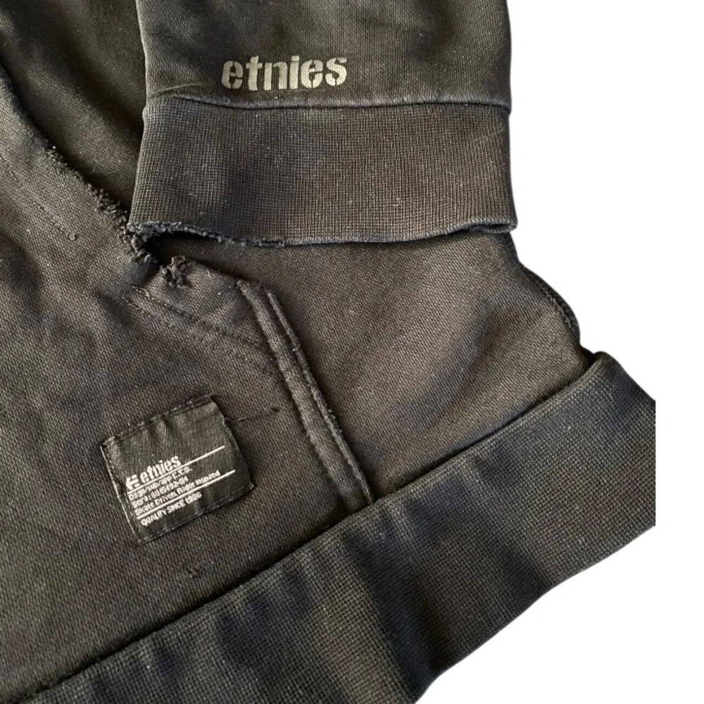 Etnies Y2K Mens Thrashed Zip Sweatshirt Hoodie XL Skate Grunge Baggy Oversized
